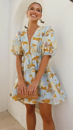 Abel Mini Dress - Blue