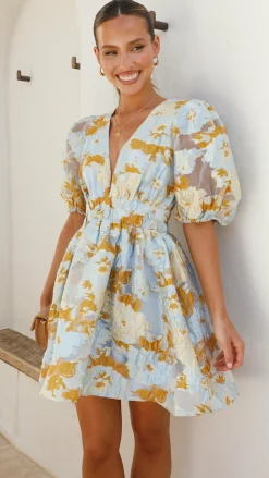 Abel Mini Dress - Blue