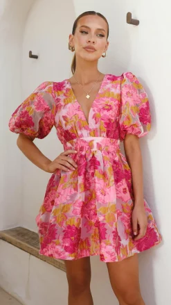 Abel Mini Dress - Pink