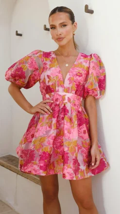 Abel Mini Dress - Pink