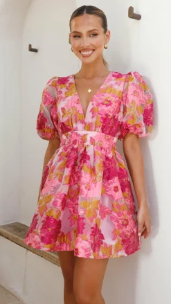 Abel Mini Dress - Pink