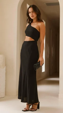 Abia Maxi Dress - Black