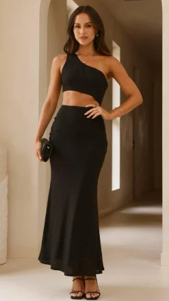 Abia Maxi Dress - Black