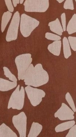 Abilene Wrap Skirt - Brown Daylillies