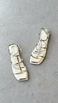 Acacia Sandals - Gold Metallic