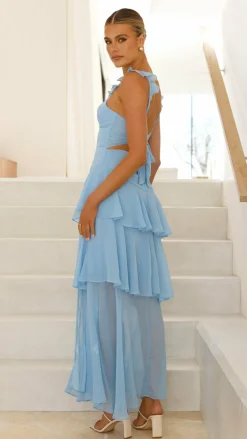 Achelle Maxi Dress - Blue