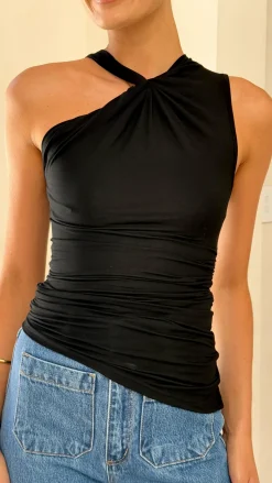 Adamaris Asymmetrical Top - Black