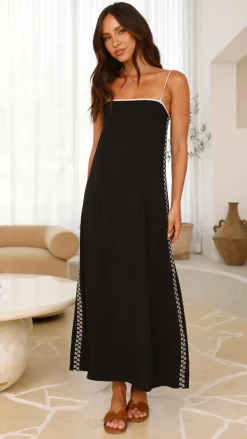 Aisha Maxi Dress - Black