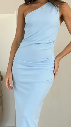 Alaina Midi Dress - Baby Blue