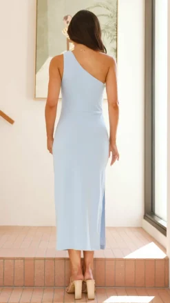 Alaina Midi Dress - Baby Blue