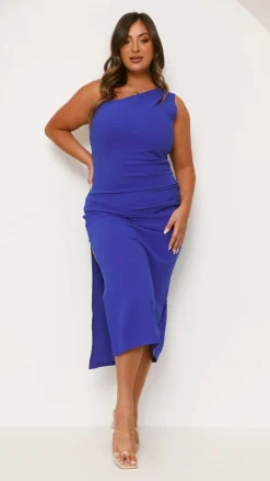 Alaina Midi Dress - Cobalt Blue