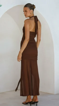Alani Maxi Dress - Chocolate