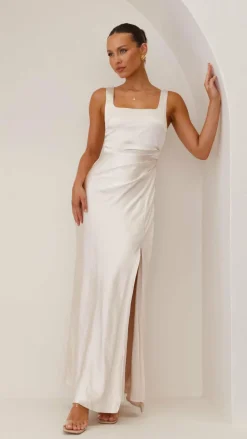 Alaria Maxi Dress - Champagne