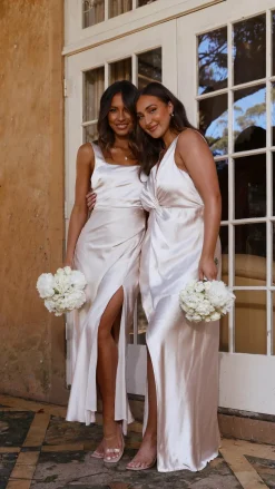 Alaria Maxi Dress - Champagne