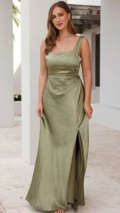 Alaria Maxi Dress - Olive