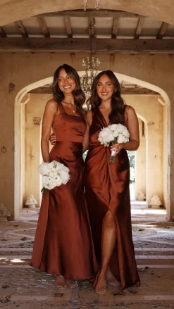 Alaria Maxi Dress - Rust