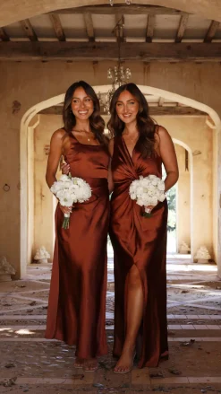 Alaria Maxi Dress - Rust