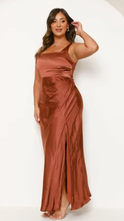 Alaria Maxi Dress - Rust