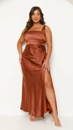 Alaria Maxi Dress - Rust