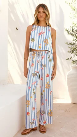 Alejandro Top - Striped Sailor Print