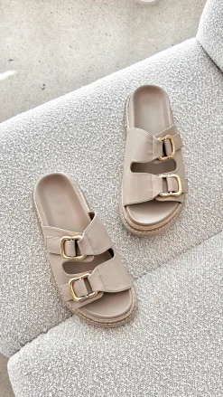 Alessia Slide - Stone