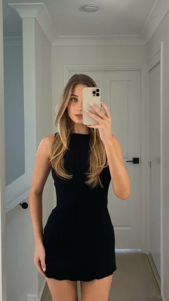 Alexa Mini Dress - Black