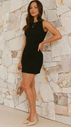 Alexa Mini Dress - Black