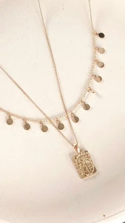 Alice Pendant Necklace - Gold