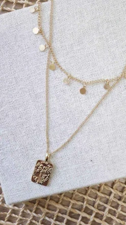 Alice Pendant Necklace - Gold