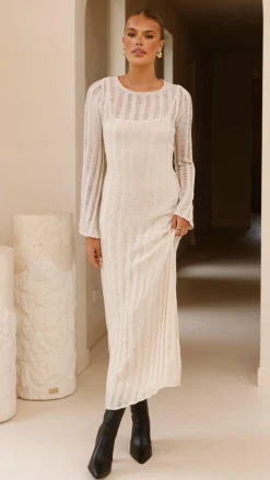 Allure Maxi Dress - Beige