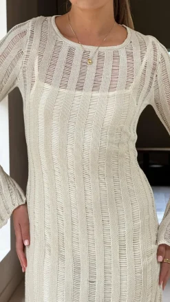 Allure Maxi Dress - Beige