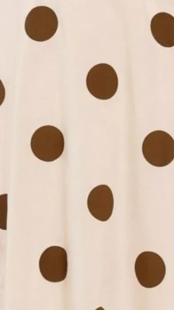 Alondra Midi Dress - White/Camel