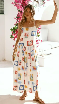 Aluna Maxi Dress - Belle Print
