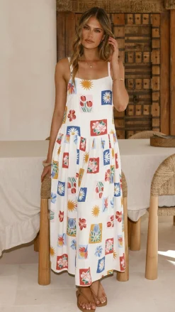 Aluna Maxi Dress - Belle Print