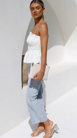 Always Mine Crop Top - White