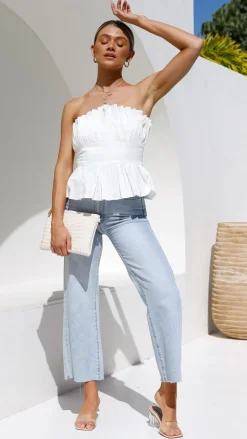 Always Mine Crop Top - White