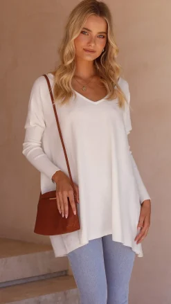 Amalia Knit Top - White