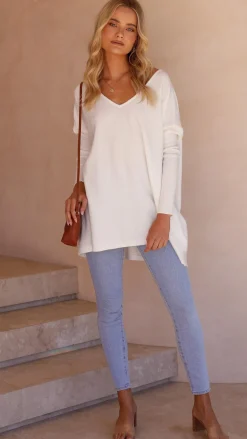 Amalia Knit Top - White