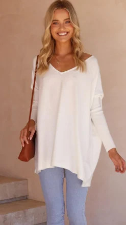 Amalia Knit Top - White