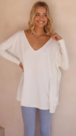Amalia Knit Top - White