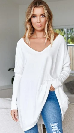 Amalia Knit Top - White