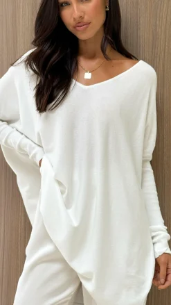 Amalia Knit Top - White