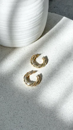 Amalie Hoop Earrings - Gold