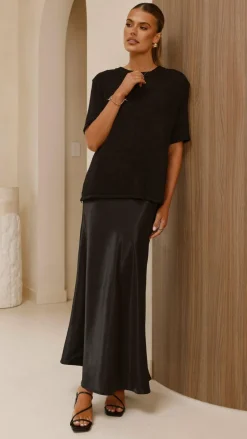 Amara Knit Top - Black