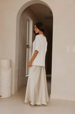 Amara Knit Top - White