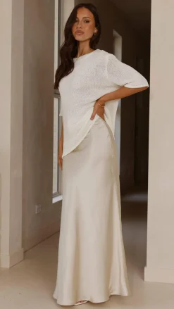 Amara Knit Top - White