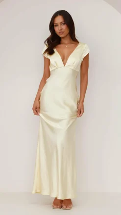 Amelia Maxi Dress - Yellow