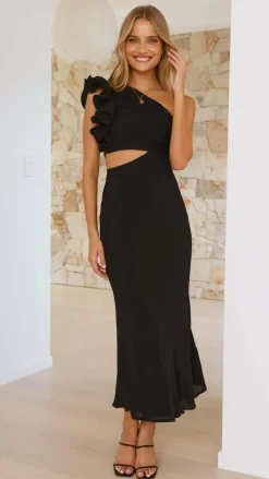 Amina Maxi Dress - Black
