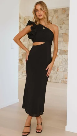Amina Maxi Dress - Black