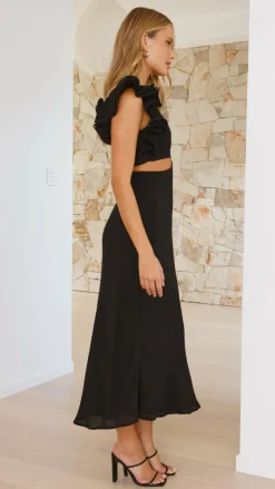 Amina Maxi Dress - Black